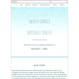 "New Wave" - Wedding Website in Marine by Kaydi Bishop - Guest Management