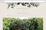 "Watermark" - Wedding Website in Cypress by Kaydi Bishop - Desktop Design