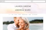 "Soaring" - Wedding Website in Sunset by Lindsay Megahed - Desktop Design