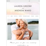 "Soaring" - Wedding Website in Sunset by Lindsay Megahed - Mobile Layout