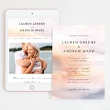 "Soaring" - Wedding Website in Sunset by Lindsay Megahed - Match Your Stationery