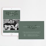 "Falling Branch" - Wedding Website in Eucalyptus by Amy Kross - Match Your Stationery