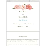 "Peony Gardens" - Wedding Website in Peony by Inna Moreva - Guest Management
