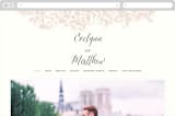 "French Roses" - Wedding Website in Blush by 2birdstone - Desktop Design