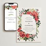 "Peonies Forever" - Wedding Website in Coral by Susan Moyal - Match Your Stationery