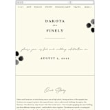 "Silver Dollar Eucalyptus" - Wedding Website in Ivory by Shannon Chen of Four Wet Feet Studio - Mobile Layout
