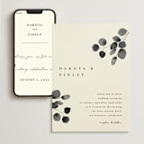 "Silver Dollar Eucalyptus" - Wedding Website in Ivory by Shannon Chen of Four Wet Feet Studio - Match Your Stationery