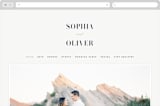 "Bold Love" - Wedding Website in Antique by Brandy Folse - Desktop Design