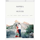 "Bold Love" - Wedding Website in Antique by Brandy Folse - Mobile Layout