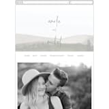 "muted mountains" - Wedding Website in Splendid Day by Deborah Chou - Mobile Layout