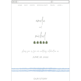 "muted mountains" - Wedding Website in Splendid Day by Deborah Chou - Mobile Layout