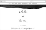"Moderne" - Wedding Website in Ink by Lori Wemple - Desktop Design