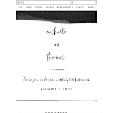"Moderne" - Wedding Website in Ink by Lori Wemple - Mobile Layout