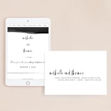 "Moderne" - Wedding Website in Ink by Lori Wemple - Match Your Stationery