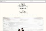 "Modern Bliss" - Wedding Website in Cream by Elly - Desktop Design
