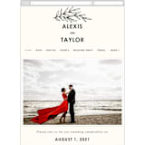 "Modern Bliss" - Wedding Website in Cream by Elly - Guest Management