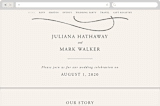 "Fountain Pen" - Wedding Website in Creme by Erin L. Wilson - Desktop Design