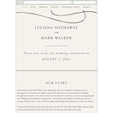 "Fountain Pen" - Wedding Website in Creme by Erin L. Wilson - Guest Management
