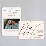 "Fountain Pen" - Wedding Website in Creme by Erin L. Wilson - Match Your Stationery