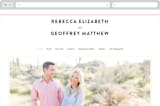 "AND" - Wedding Website in Carnation by Kim Dietrich Elam - Desktop Design
