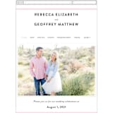 "AND" - Wedding Website in Carnation by Kim Dietrich Elam - Mobile Layout
