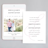 "AND" - Wedding Website in Carnation by Kim Dietrich Elam - Match Your Stationery