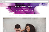 "saturated" - Wedding Website in Plum by Erin Deegan - Desktop Design