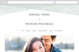 "Elegantly Minimal" - Wedding Website in Seafoam by itsjensworld - Desktop Design
