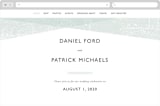 "Elegantly Minimal" - Wedding Website in Seafoam by itsjensworld - Desktop Design