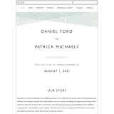 "Elegantly Minimal" - Wedding Website in Seafoam by itsjensworld - Guest Management