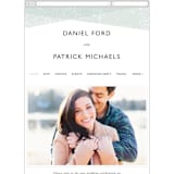 "Elegantly Minimal" - Wedding Website in Seafoam by itsjensworld - Mobile Layout