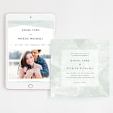 "Elegantly Minimal" - Wedding Website in Seafoam by itsjensworld - Match Your Stationery