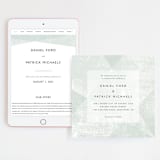 "Elegantly Minimal" - Wedding Website in Seafoam by itsjensworld - Match Your Stationery