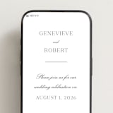 "Upper East" - Wedding Website in Charcoal by Megan Davis - Mobile Layout