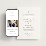 "Upper East" - Wedding Website in Charcoal by Megan Davis - Match Your Stationery