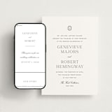 "Upper East" - Wedding Website in Charcoal by Megan Davis - Match Your Stationery