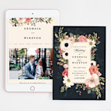 "Spring Botanicals" - Wedding Website in Papaya by Susan Moyal - Match Your Stationery