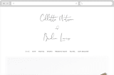 "Summer Palm" - Wedding Website in Plum by Baumbirdy - Desktop Design