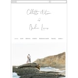 "Summer Palm" - Wedding Website in Plum by Baumbirdy - Mobile Layout