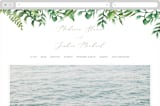 "Bright & Green" - Wedding Website in Sprig by Amanda Day - Desktop Design