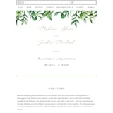 "Bright & Green" - Wedding Website in Sprig by Amanda Day - Mobile Layout