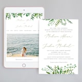 "Bright & Green" - Wedding Website in Sprig by Amanda Day - Match Your Stationery