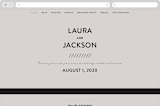 "Styled" - Wedding Website in Fog by Pixel and Hank - Desktop Design