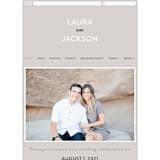 "Styled" - Wedding Website in Fog by Pixel and Hank - Guest Management
