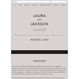 "Styled" - Wedding Website in Fog by Pixel and Hank - Mobile Layout
