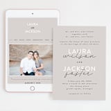 "Styled" - Wedding Website in Fog by Pixel and Hank - Match Your Stationery