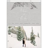 "Floral Frame Sketch" - Wedding Website in Fog by Baumbirdy - Guest Management