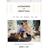 "With Great Joy" - Wedding Website in Peach by Up Up Creative - Mobile Layout
