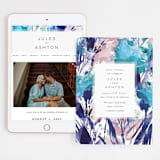 "Blissful Blooms" - Wedding Website in Celestial by Grace Kreinbrink - Match Your Stationery
