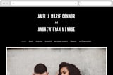 "offset" - Wedding Website in Ebony by Up Up Creative - Desktop Design
